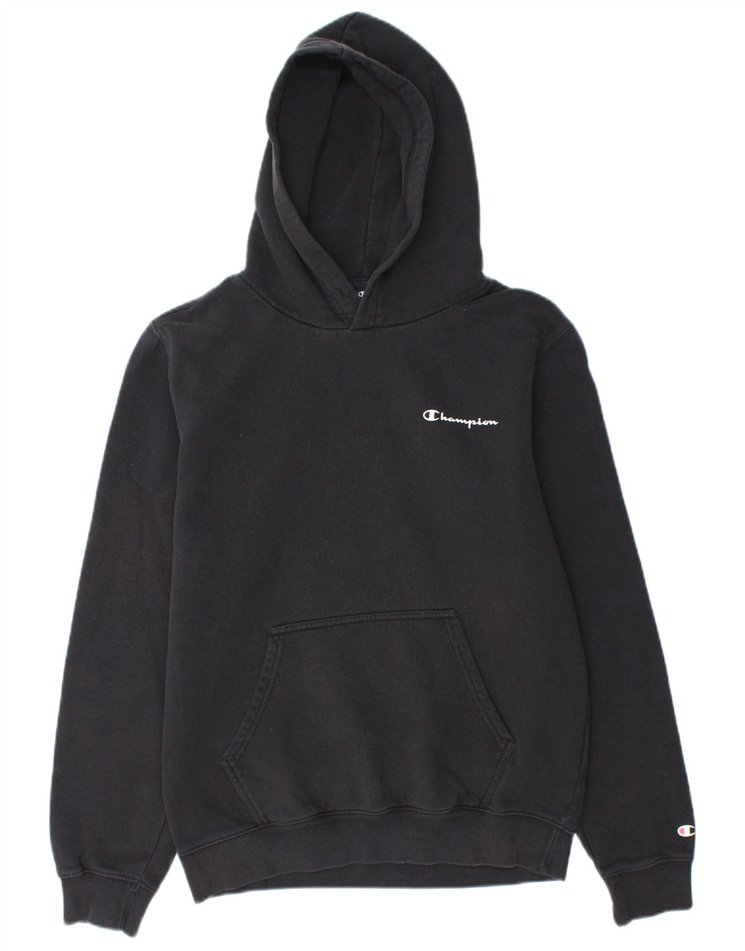 CHAMPION Mens Hoodie Jumper Medium Black Cotton