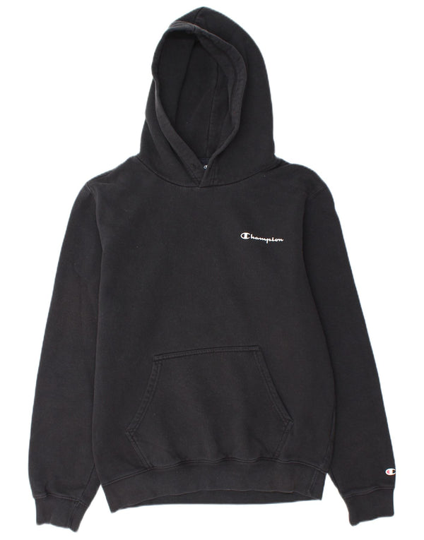 CHAMPION Mens Hoodie Jumper Medium Black Cotton