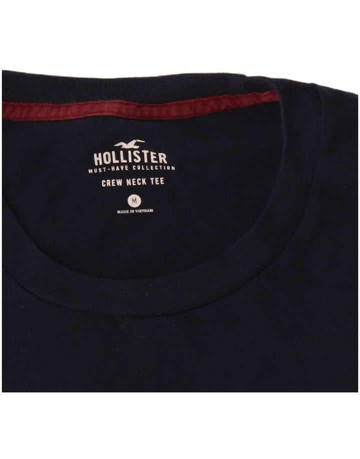 Hollister Mens T-Shirt Top Medium Navy Blue Cotton