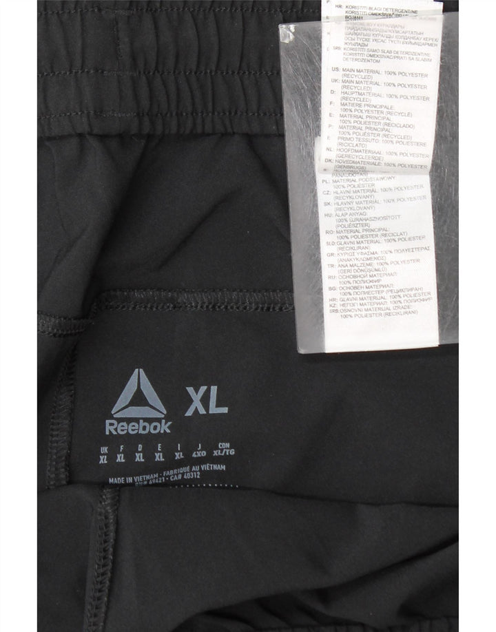 Reebok Mens Sport Shorts XL Black Polyester
