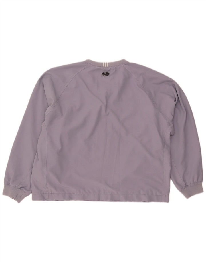 ADIDAS Womens Climashell Pullover Tracksuit Top UK 16 Large Purple