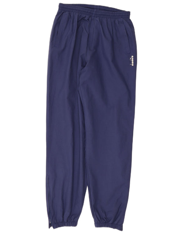 Diadora Mens Tracksuit Trousers Joggers Large  Navy Blue Polyester