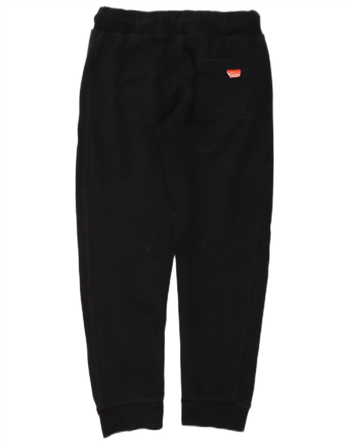 Superdry Womens Tracksuit Trousers Joggers UK 14 Medium  Black Cotton