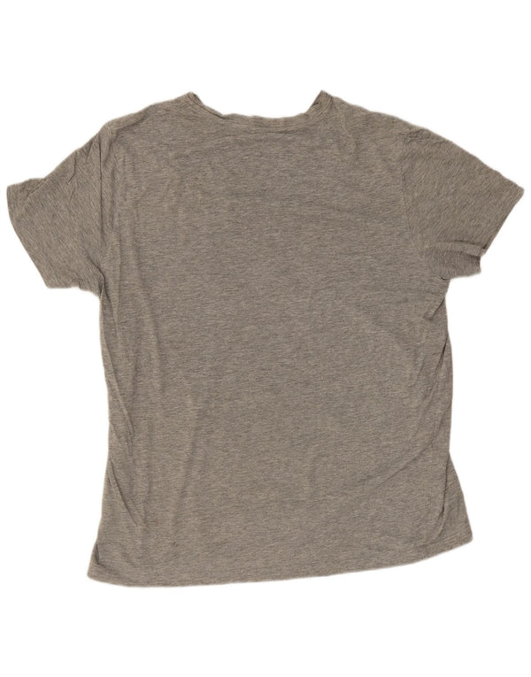 Champion Mens Graphic T-Shirt Top Large Grey