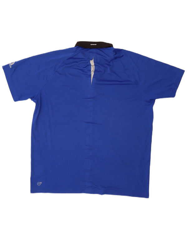 PUMA Mens Polo Shirt 3XL Blue Polyester