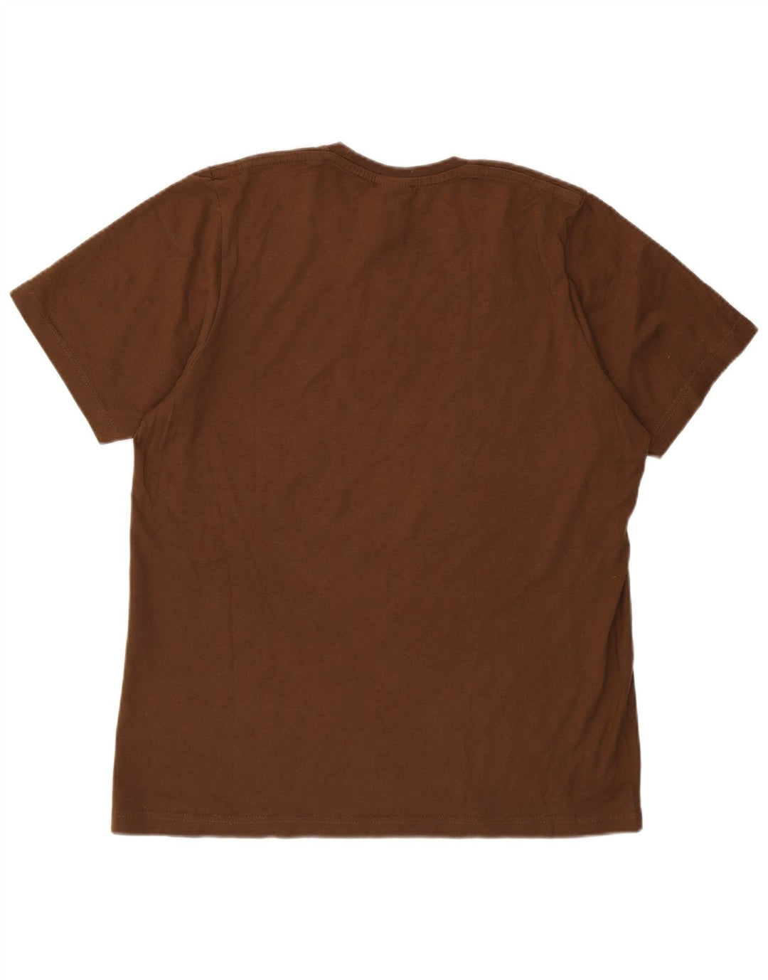Adidas Mens Graphic T-Shirt Top Small Brown Cotton