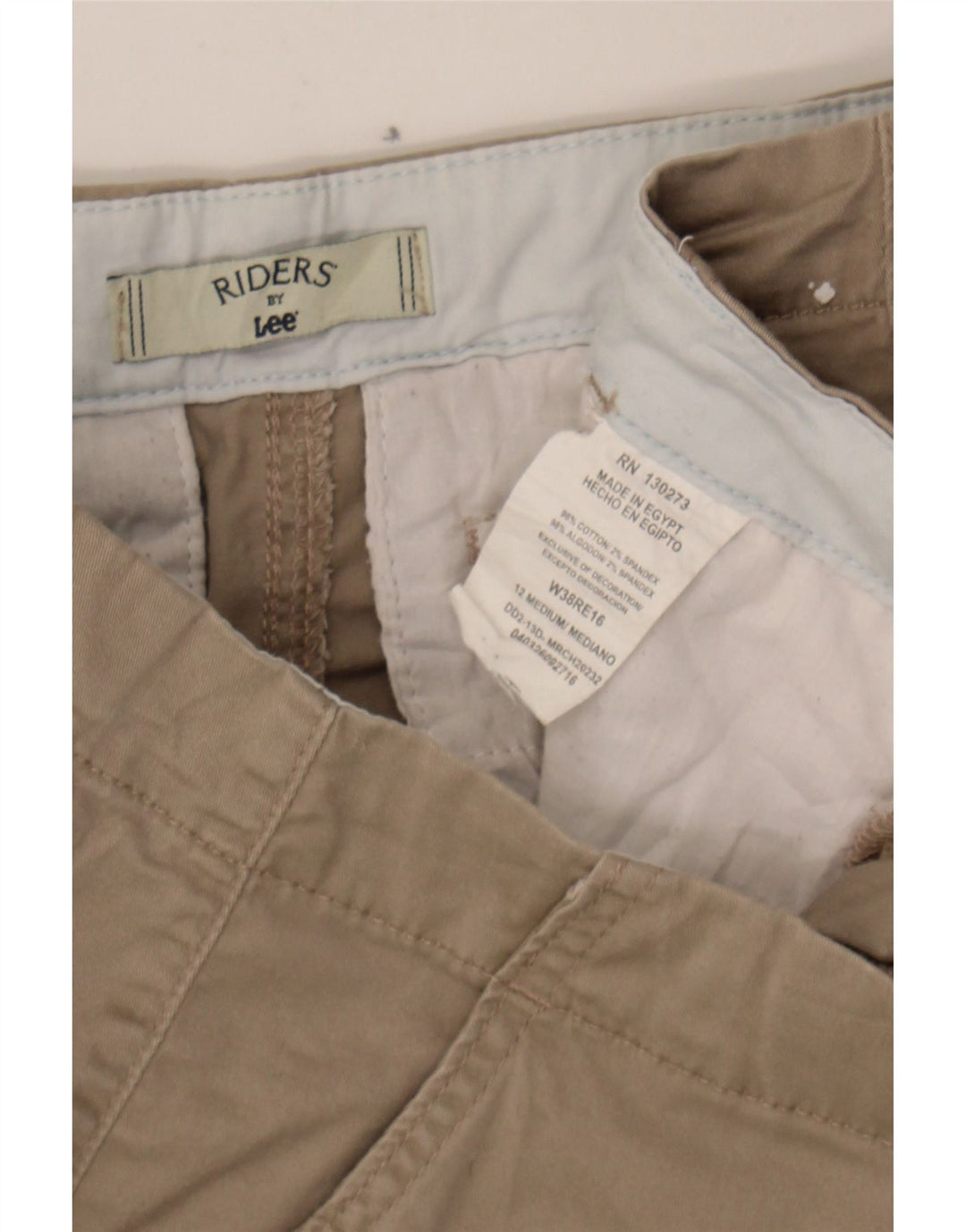 LEE Womens Capri Trousers US 12 Large W32  Beige Cotton Vintage Lee and Second-Hand Lee from Messina Hembry 