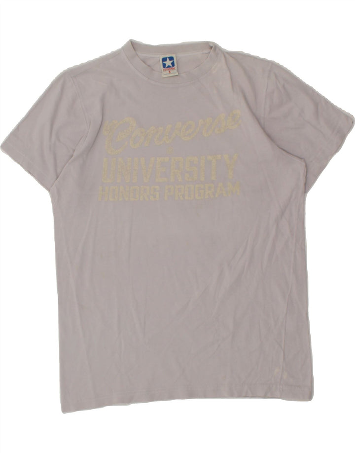 CONVERSE Mens Graphic T-Shirt Top Small Purple Cotton Vintage Converse and Second-Hand Converse from Messina Hembry 