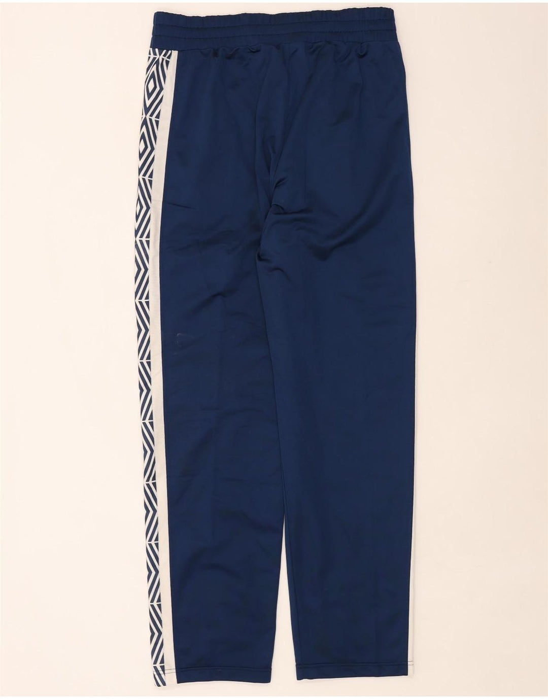 UMBRO Mens Graphic Tracksuit Trousers XL Navy Blue Colourblock Polyester