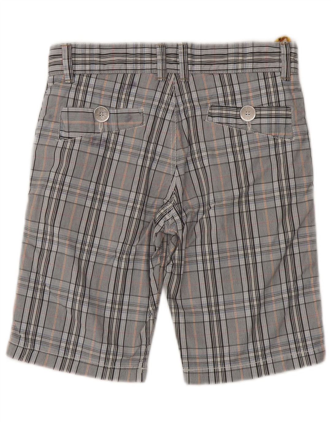 ROY ROGERS Boys Chino Shorts 11-12 Years W26  Blue Check Cotton