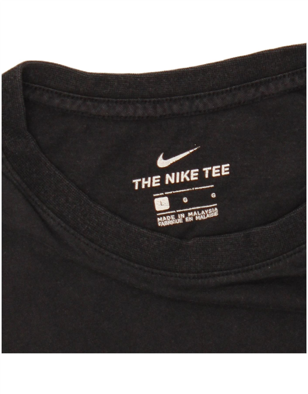 NIKE Mens T-Shirt Top Large Black