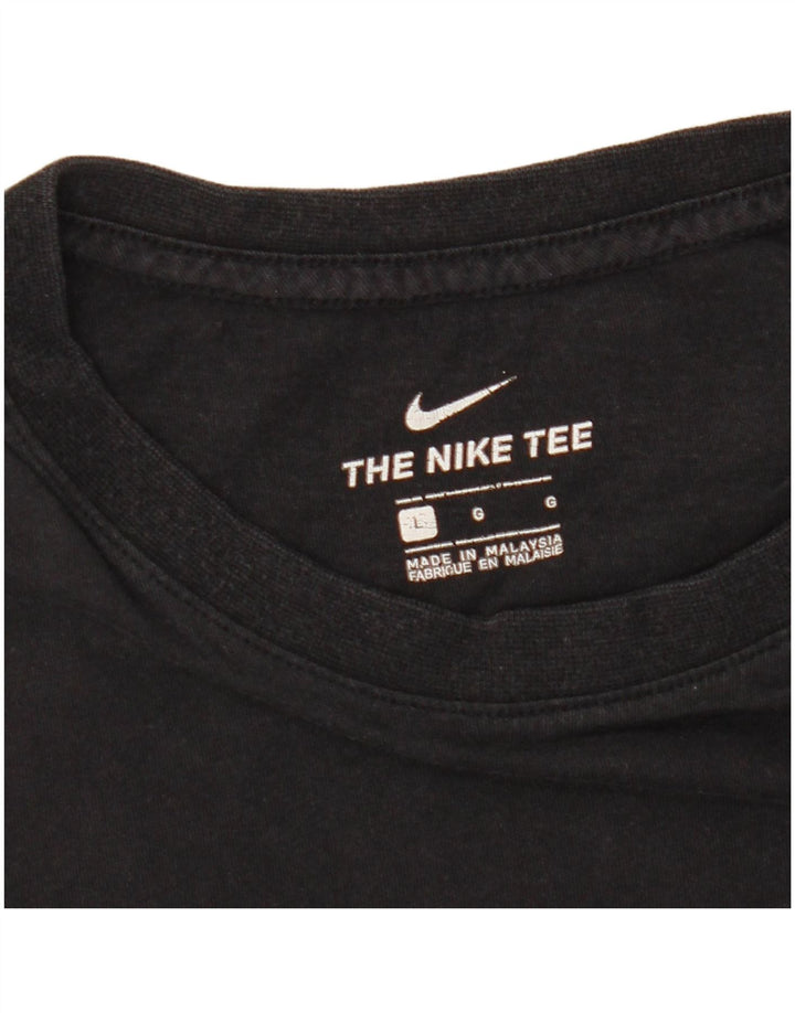 NIKE Mens T-Shirt Top Large Black