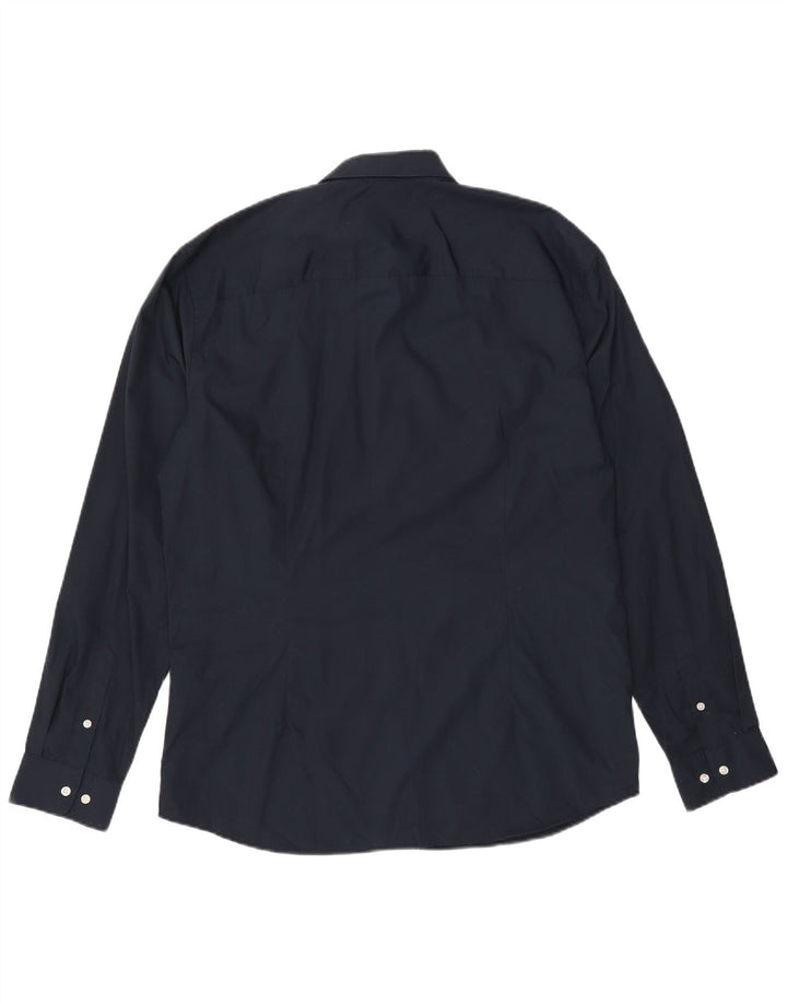 JACK & JONES Mens Shirt XL Navy Blue Polyester