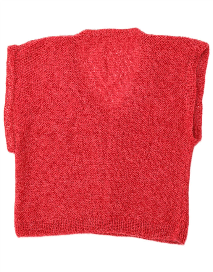 VINTAGE Womens Crop Vest Tank Top UK 14 Medium Pink