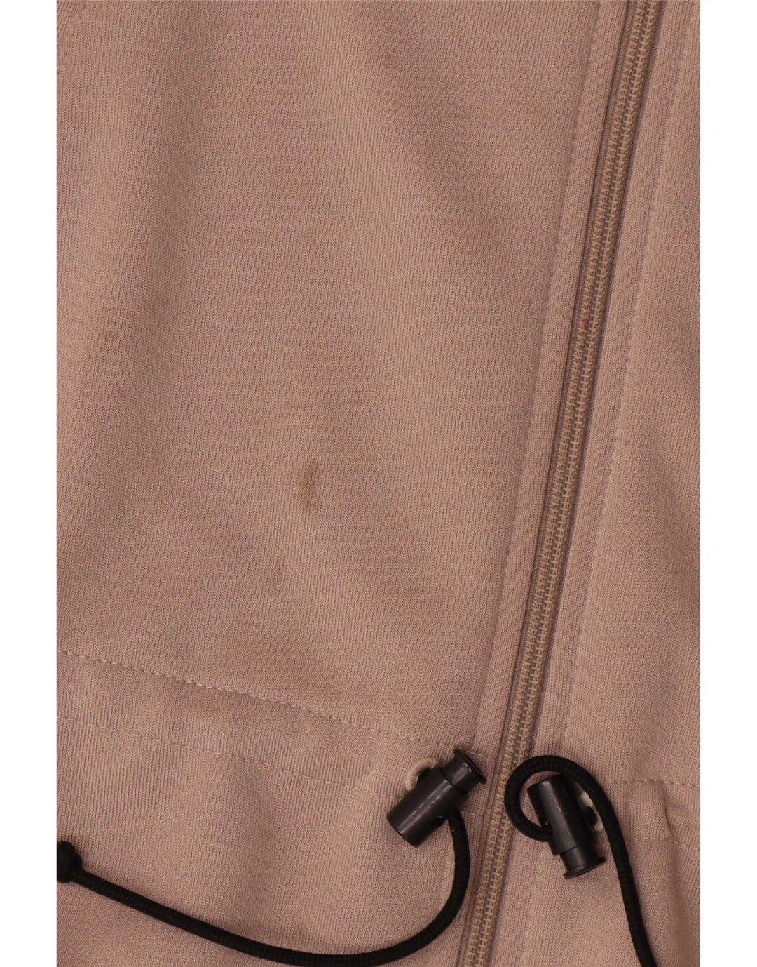 Adidas Womens Oversized Tracksuit Top Jacket UK 8 Small Beige Polyester