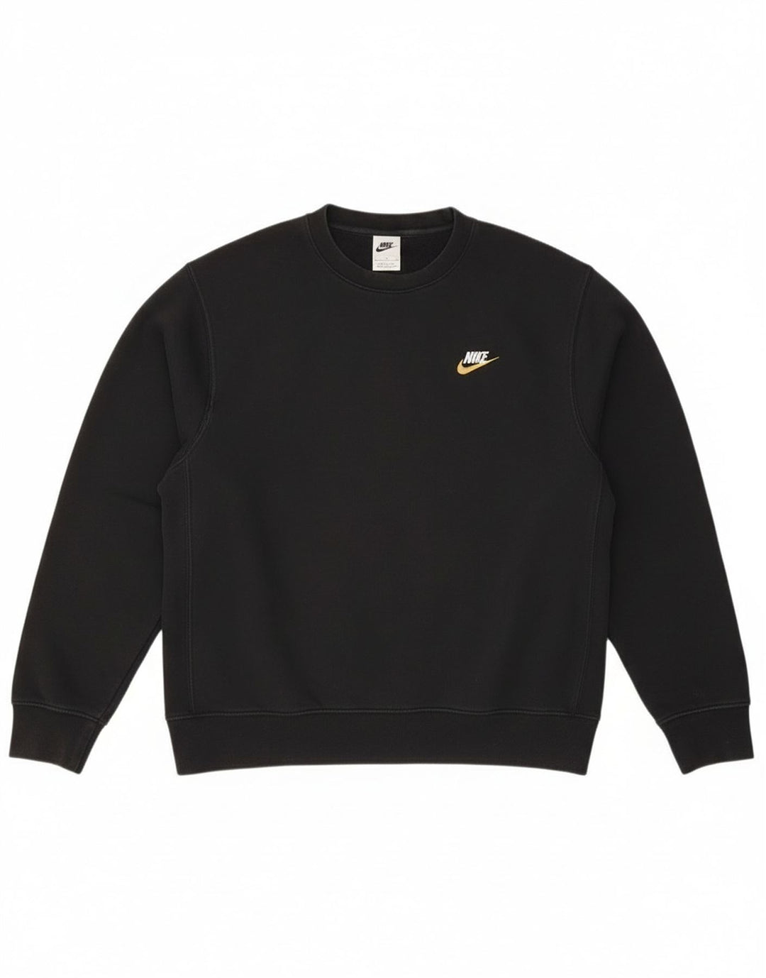 Nike Mens Sweatshirt Jumper Small Black Cotton