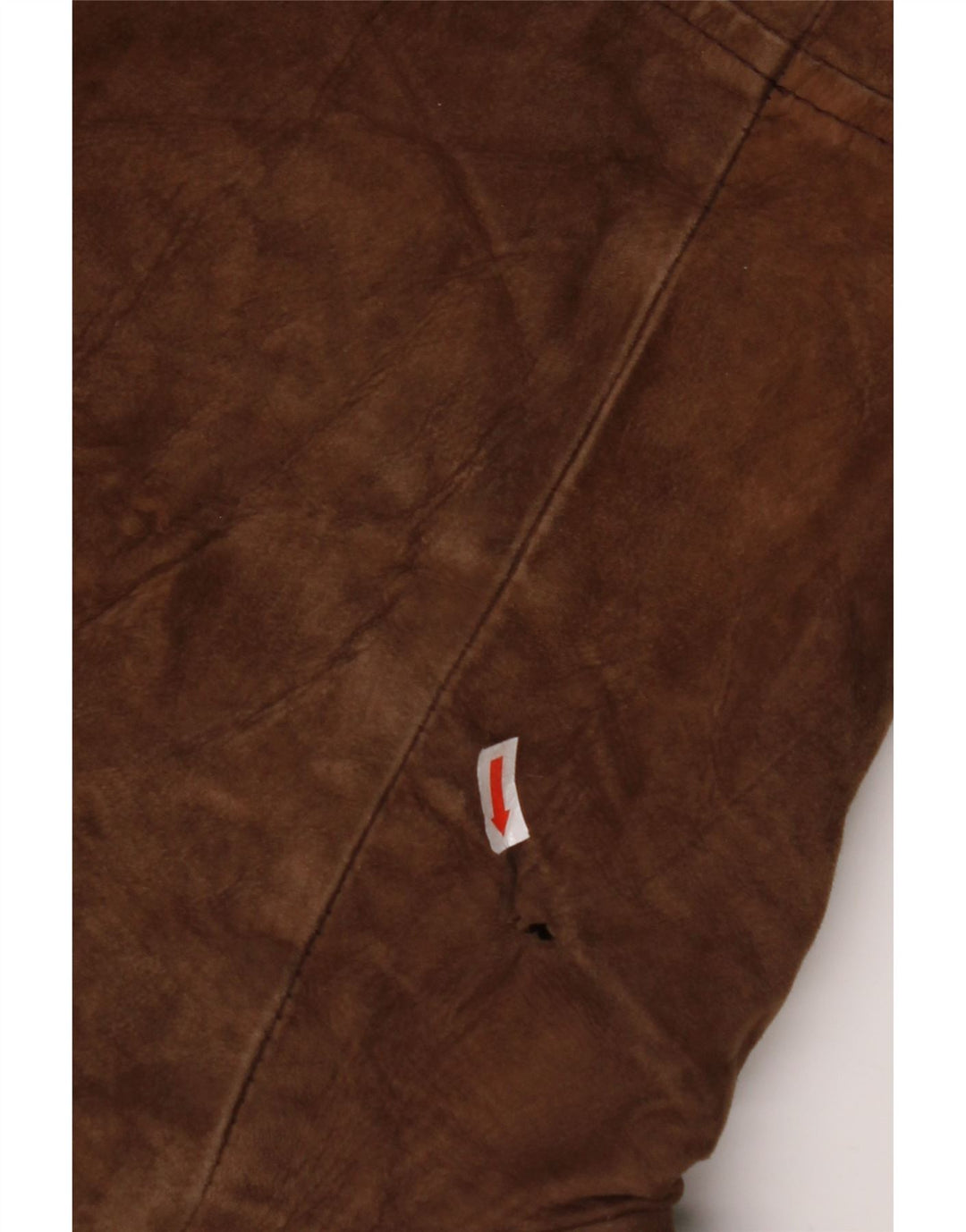 VINTAGE Mens Shearling Double Breasted Coat IT 54 2XL Brown Leather