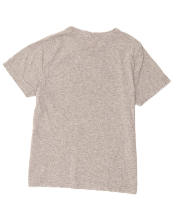 Animal Mens Graphic T-Shirt Top Medium Grey Cotton
