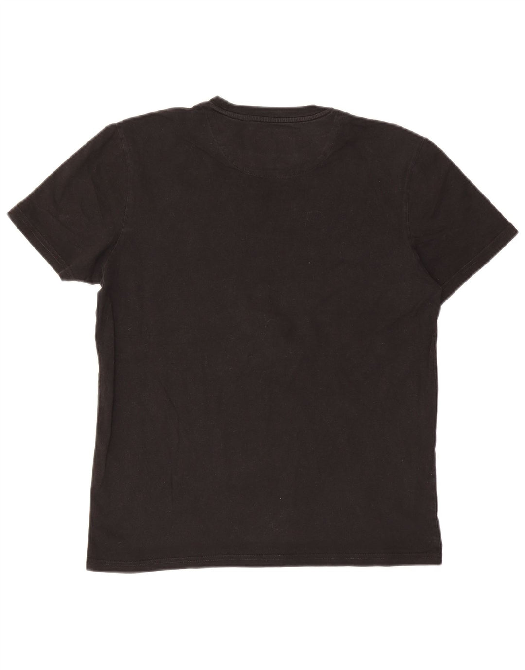 Lyle & Scott Mens T-Shirt Top Medium Black Cotton