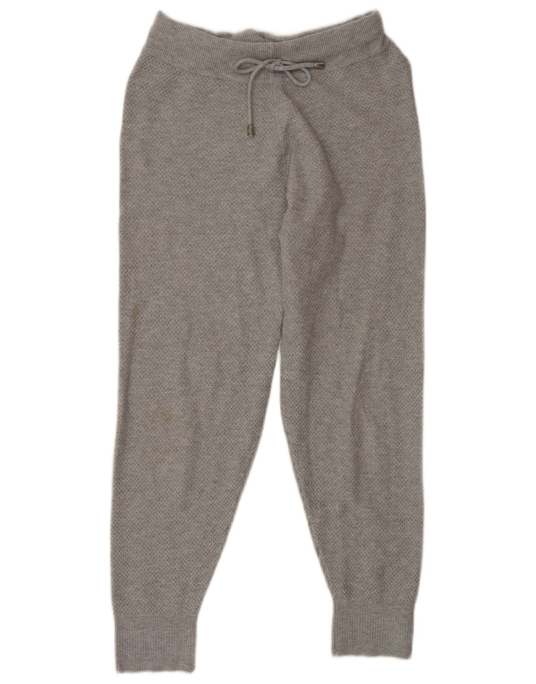 Marks & Spencer Womens Knit Tracksuit Trousers Joggers UK 10 Small Grey