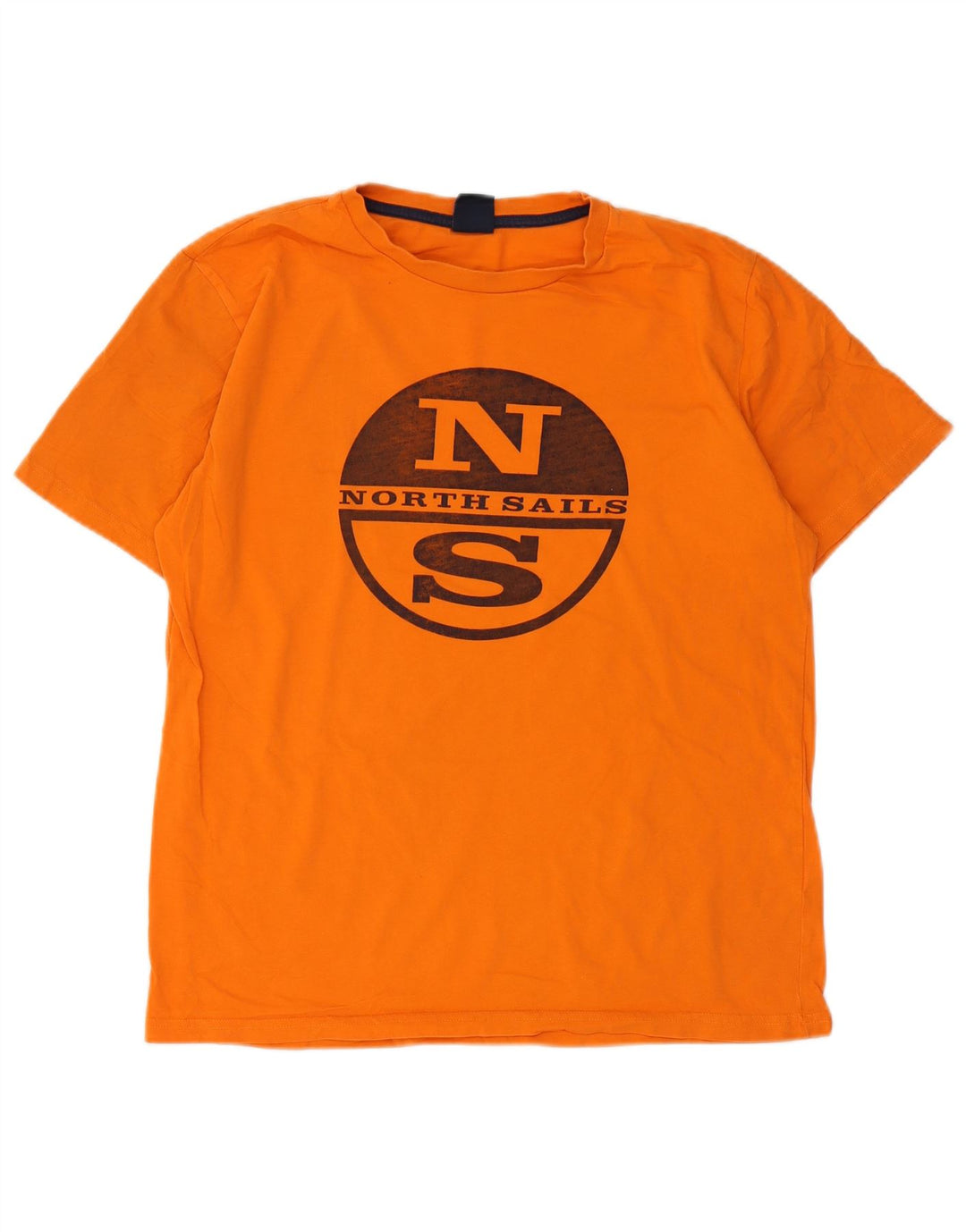 North Sails Mens Graphic T-Shirt Top Medium Orange