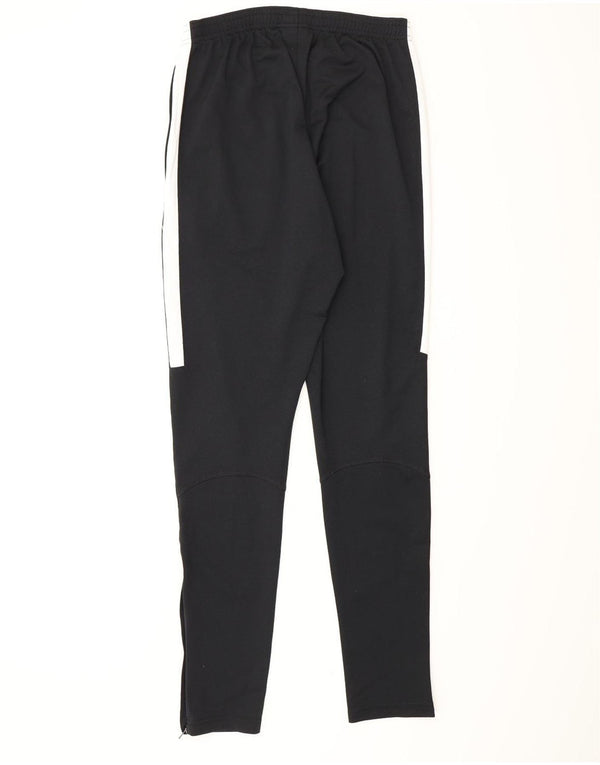 NIKE Mens Dri Fit Tracksuit Trousers Small  Black Colourblock Polyester