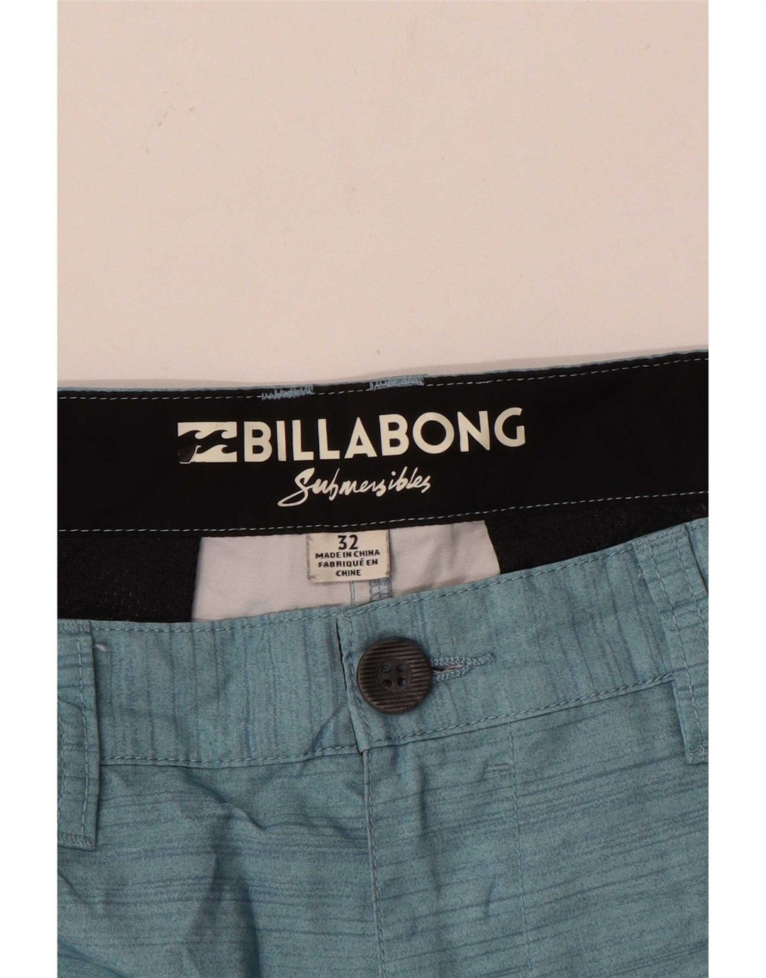 Billabong Mens Chino Shorts W32 Medium Blue Pinstripe