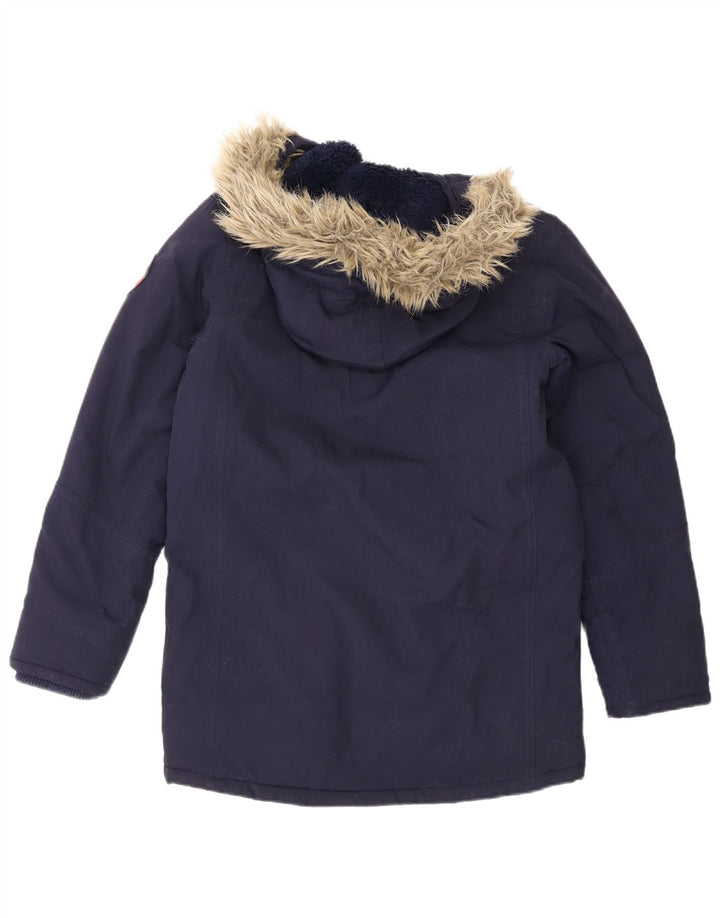 Berghaus Boys Hooded Padded Jacket 12-13 Years Navy Blue Polyamide