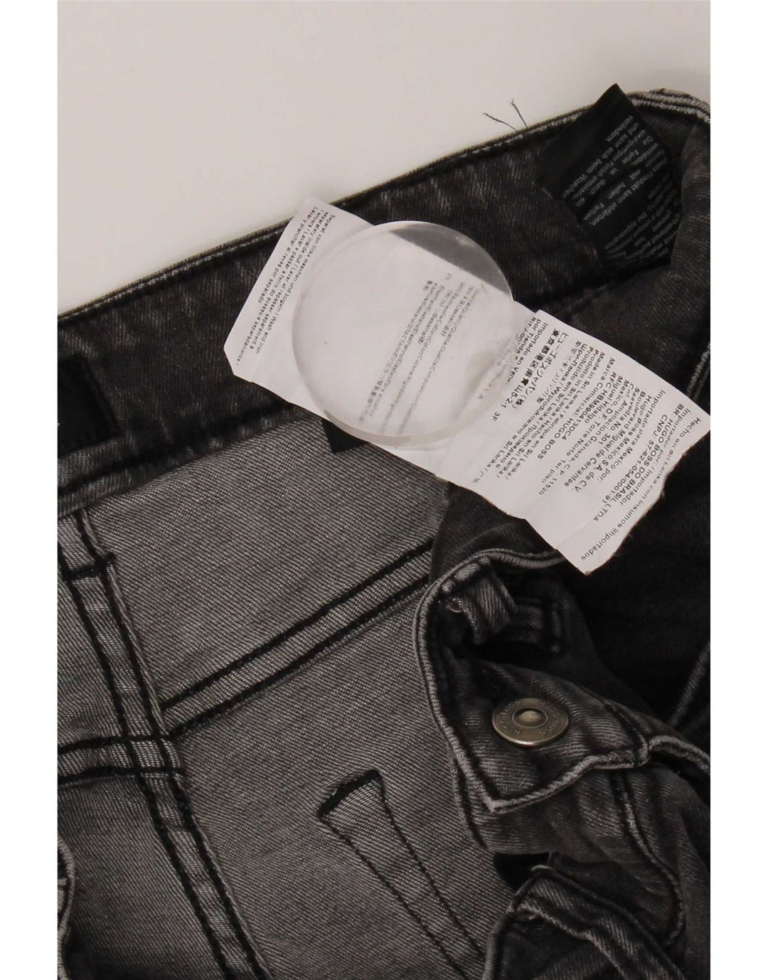 Hugo Boss Mens Slim Jeans W31 L32 Grey Cotton