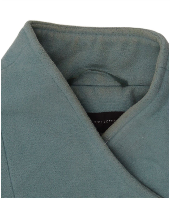 Marks & Spencer Womens Loose Fit Overcoat UK 18 XL  Blue Polyester