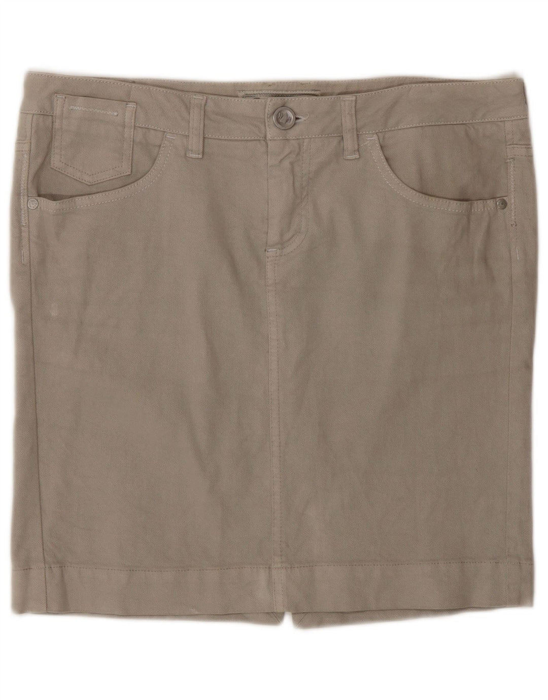 Murphy & Nye Womens Mini Denim Skirt W31 Medium Grey Cotton