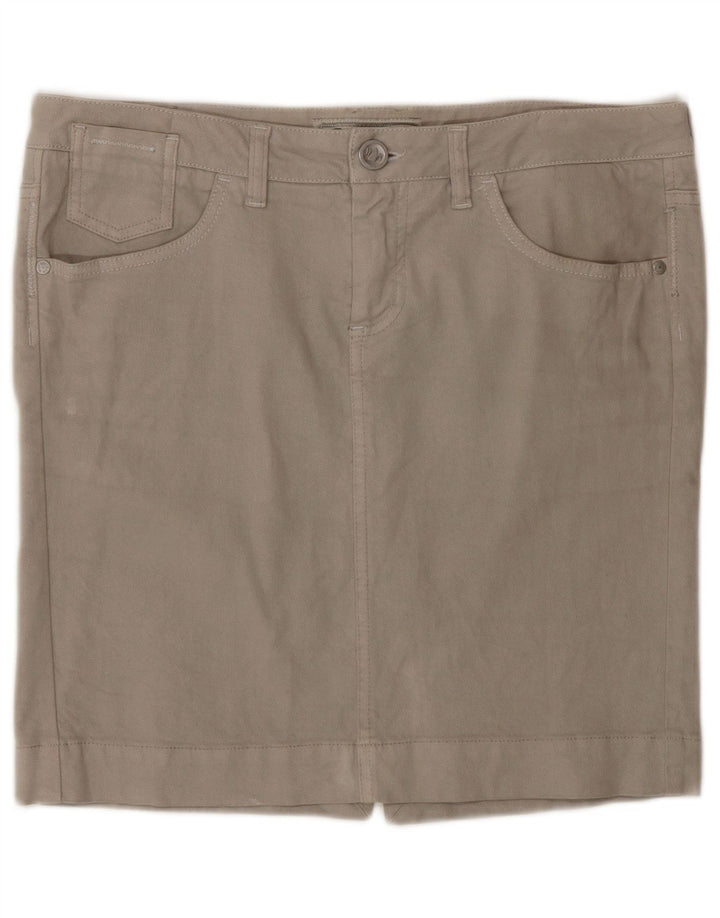 Murphy & Nye Womens Mini Denim Skirt W31 Medium Grey Cotton