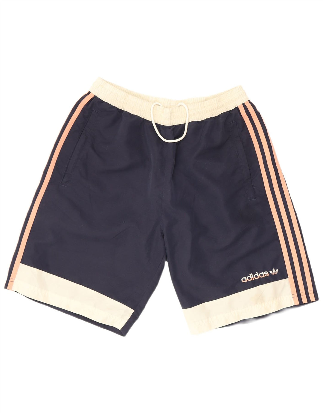 Adidas Mens Swimming Shorts Medium Navy Blue Colourblock Polyester