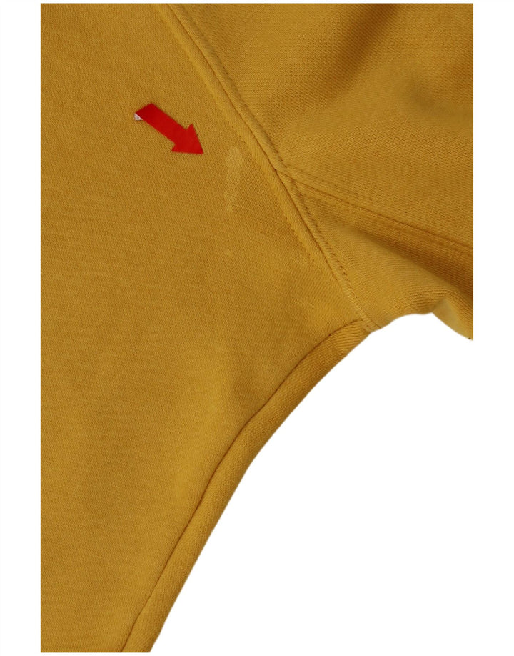 Nike Mens Sweatshirt Jumper Small Yellow Cotton