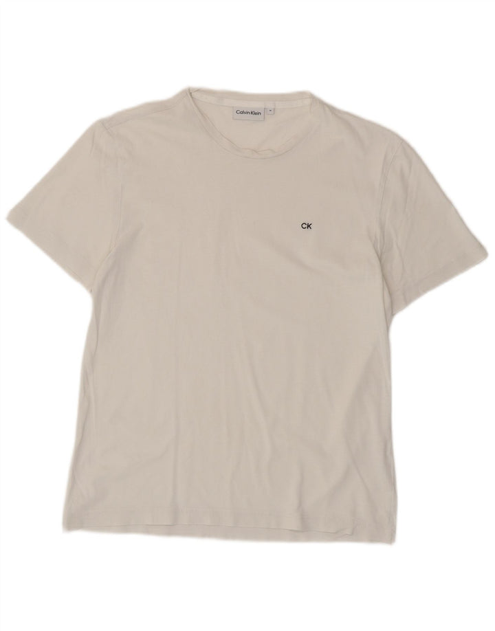 Calvin Klein Mens T-Shirt Top Medium White