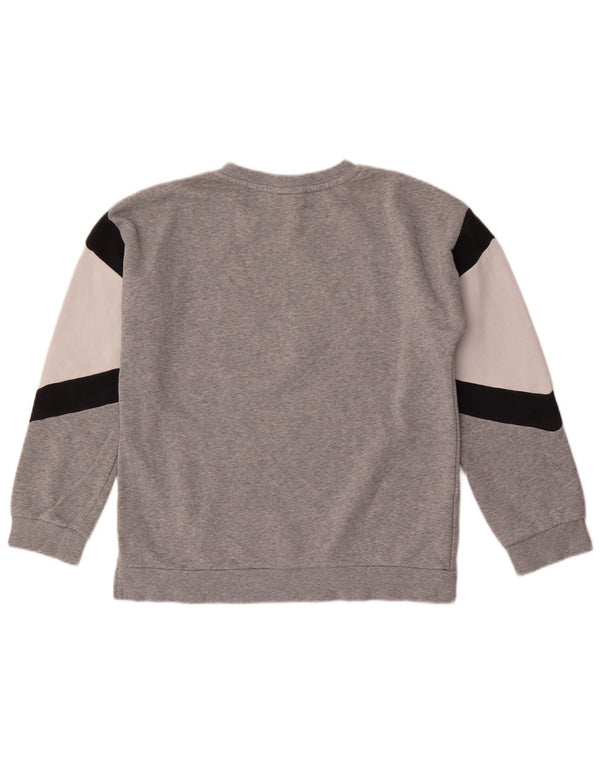 Nike Boys Graphic Sweatshirt Jumper 13-14 Years XL Grey Colourblock Cotton
