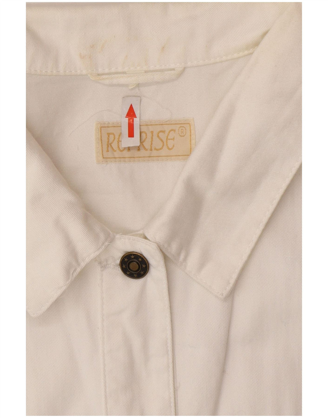 Reprise Womens Denim Gilet IT 46 Large White Cotton
