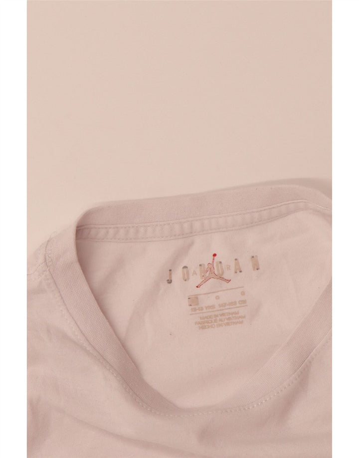 JORDAN Boys Graphic T-Shirt Top 12-13 Years Large White