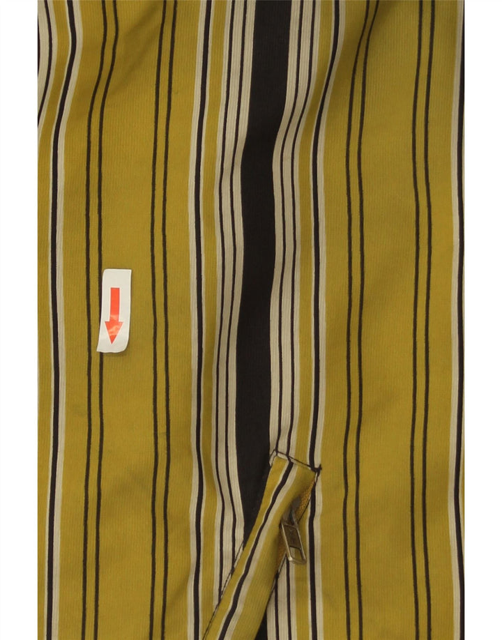Proline Mens Anorak Jacket UK 40 Large Yellow Striped Polyamide