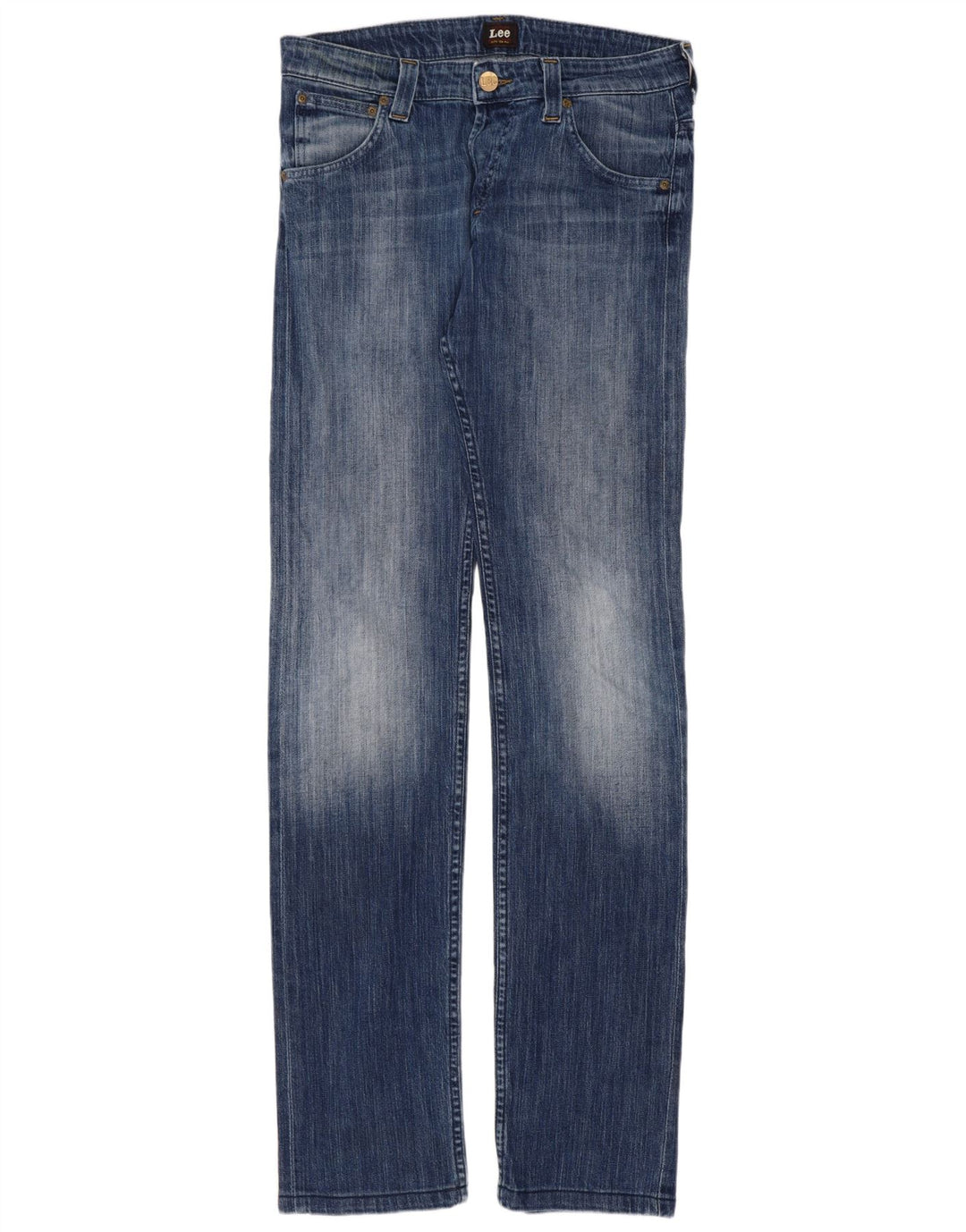 Lee Mens Powell Slim Jeans W32 L36 Blue Cotton