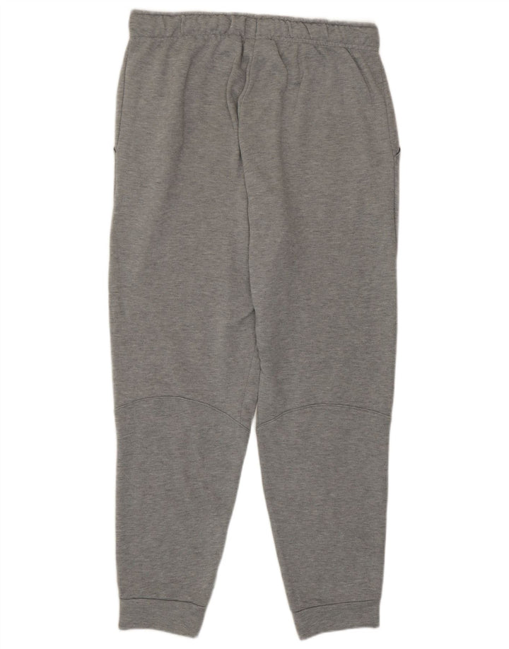 Nike Mens Dri Fit Graphic Tracksuit Trousers Joggers Large Grey Polyester