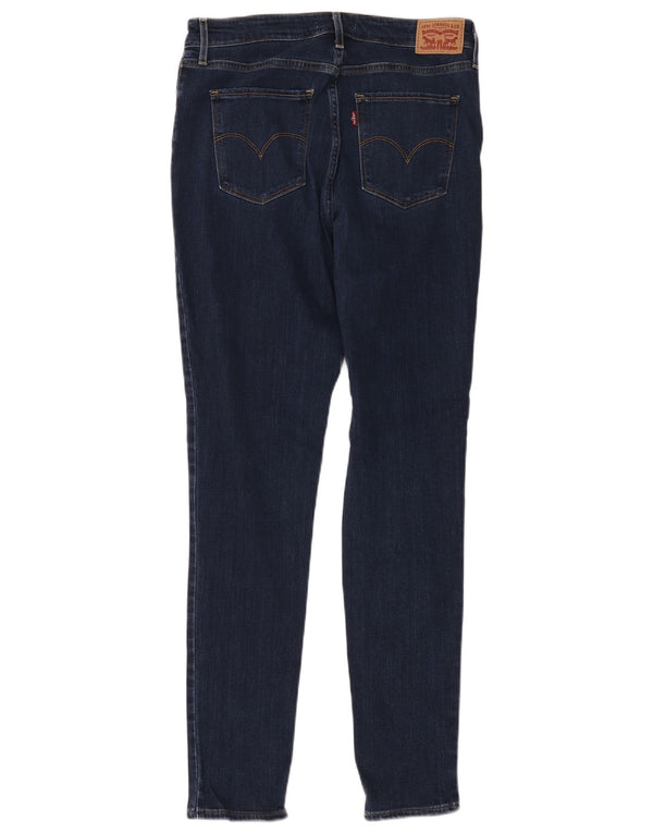 Levi's Womens 721 High Rise Skinny Jeans W31 L32 Navy Blue Cotton
