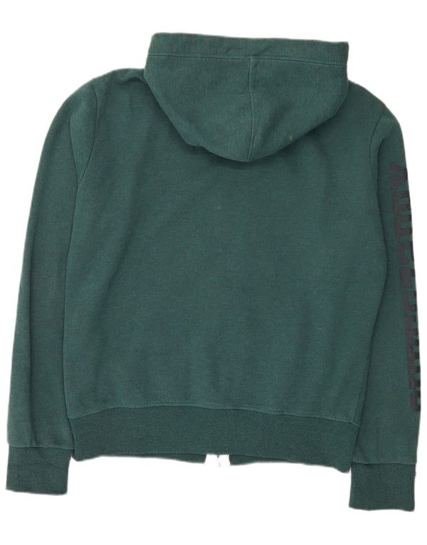 Superdry Mens Graphic Zip Hoodie Sweater Large Green Cotton