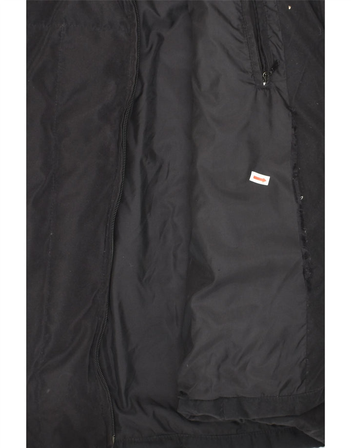 ELLESSE Womens Padded Coat UK 14 Large Black Polyester | Vintage Ellesse | Thrift | Second-Hand Ellesse | Used Clothing | Messina Hembry 