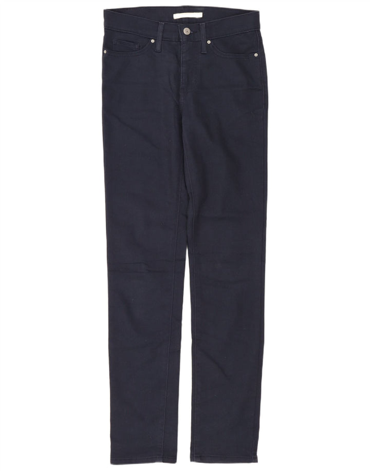 Levi's Womens 312 Shaping Slim Jeans W26 L31 Navy Blue
