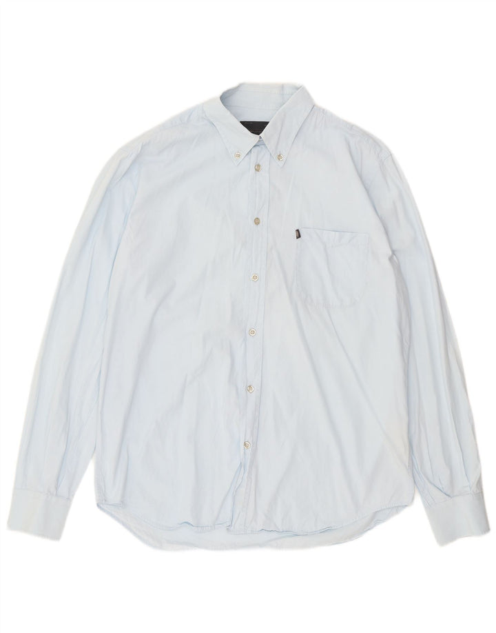 Marlboro Classics Mens Shirt XL Blue Cotton