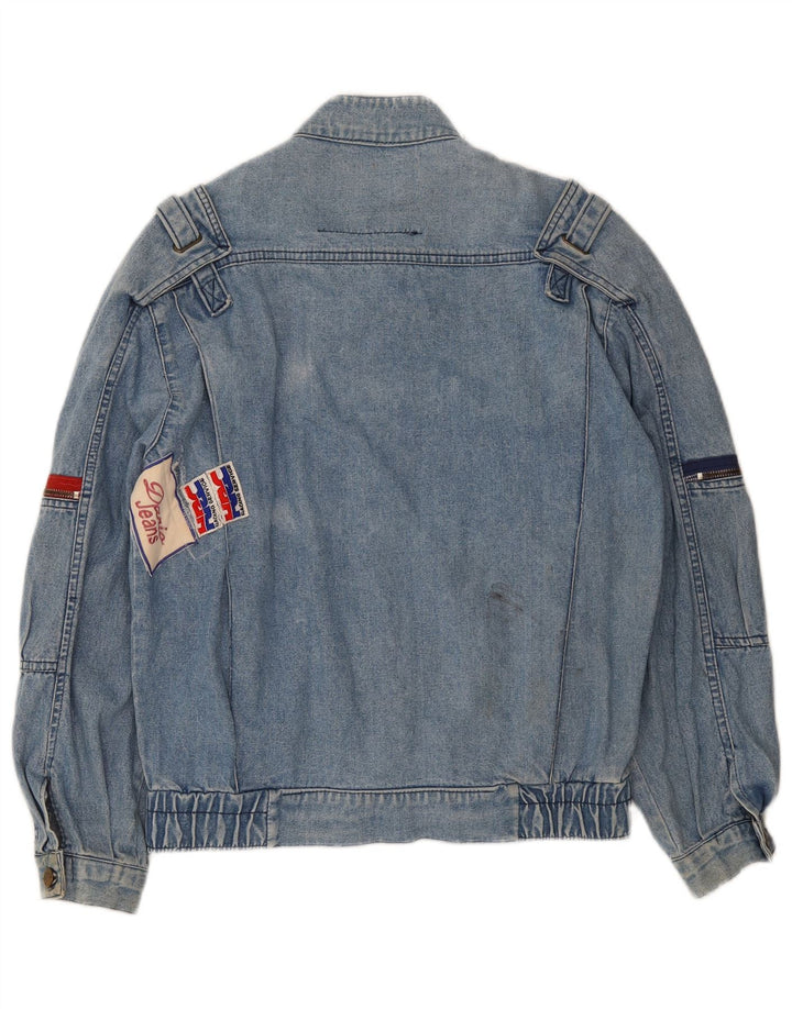 POP 84 Mens Denim Jacket UK 36 Small Blue