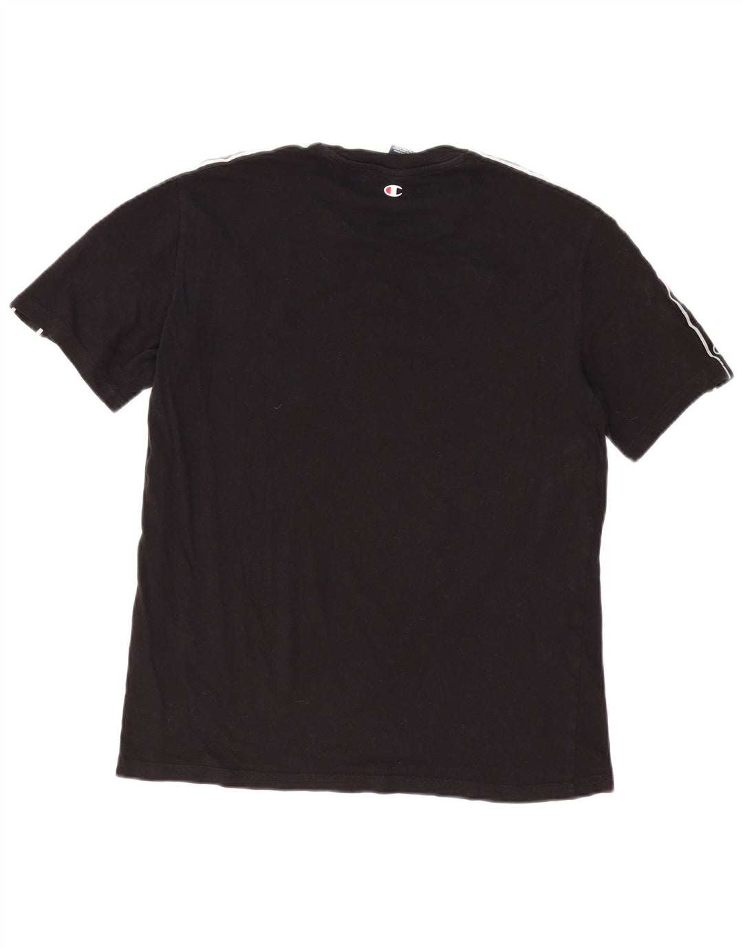 Champion Womens Short Sleeve Graphic T-Shirt Top UK 14 Medium Black