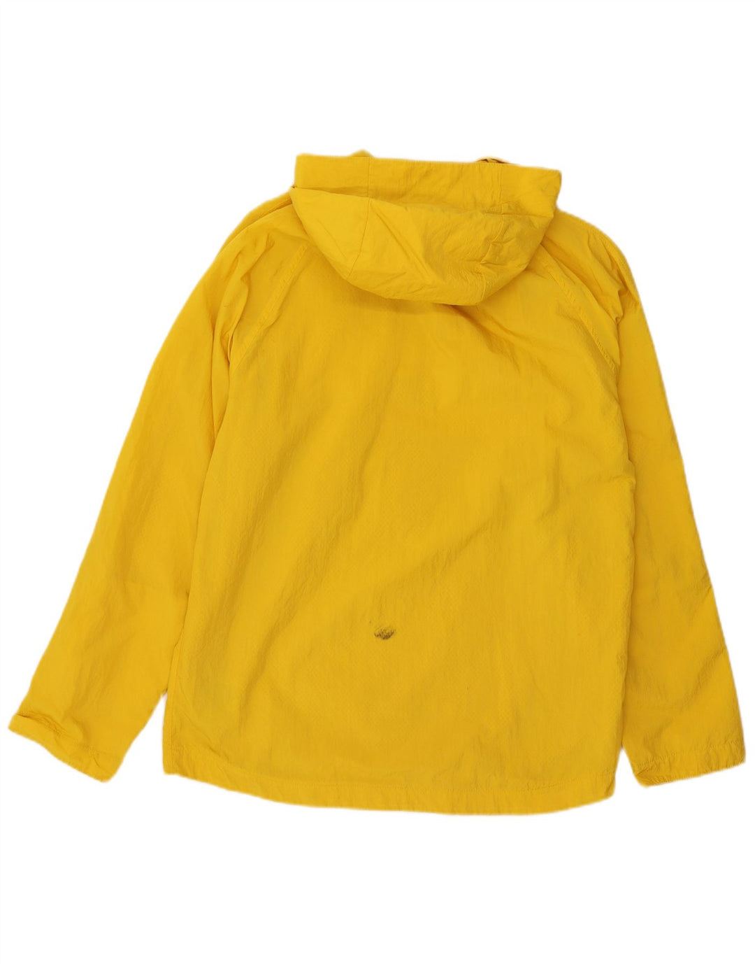 Adidas Mens Hooded Pullover Rain Jacket UK 36 Small Yellow Nylon