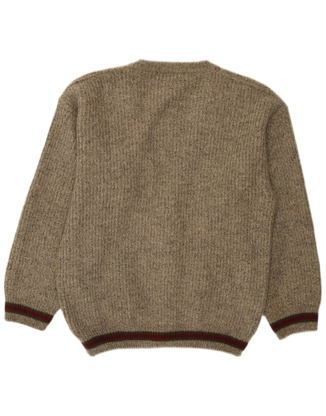 Rifle Mens Cardigan Sweater Medium Brown Colourblock